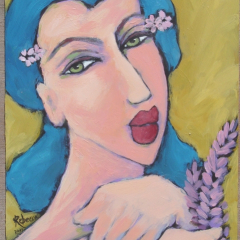 Blue and lavenders