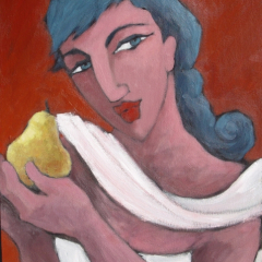 Girl with a Pear