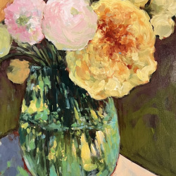 The green glass vase