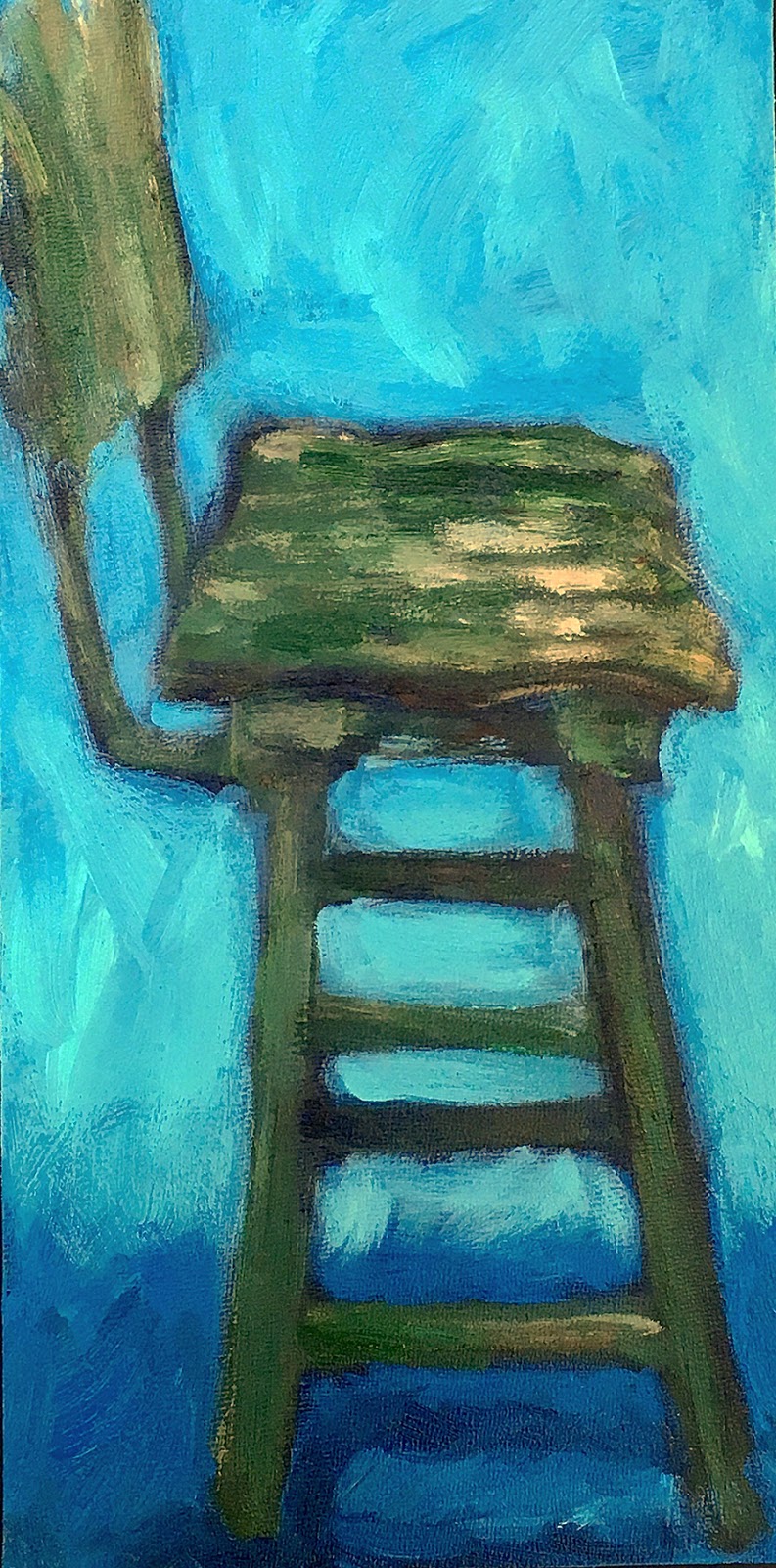 Vintage Green Bar Stool , View No. 3