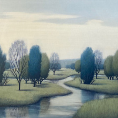 Fall Trees and Stream