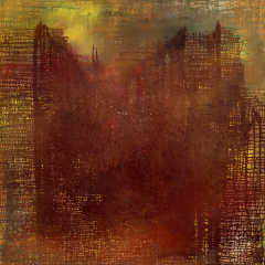 Missa in Angustiis II (Mass for troubled times II), oil on canvas, 40 x 40 inches, 2016